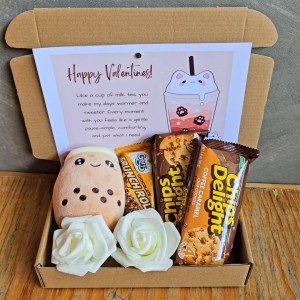 ✨ Simple Milktea Choco Boba Cute Small Thoughtful Gift for Girlfriend Her Valentines LDR Surprise