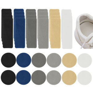 6/12pcs Replacement Self-Adhesive Shoe Repair Patch Universal Durable Heel Hole Pads Microfiber Leather Sneaker Repair Pads