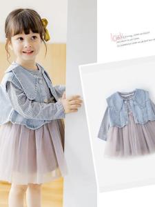 Fashionable Long Sleeve Princess Dress Set for Girls Baby Elegant Korean Style Spring Autumn Childrens Clothing Rabbit Fur