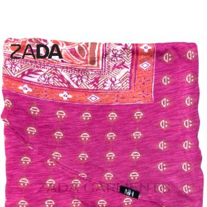 ZADA GARMENTS Premium One-Loop KASHKHA COTTON JERSEY Half Moon Shape Pashmina Semi Instant Hijab Wrap