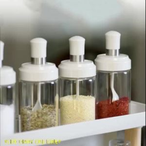 Thickening Cream Seasoning Bottle Kitchen Seasoning Pot Glass Jar Spice Container Oil Bottle
