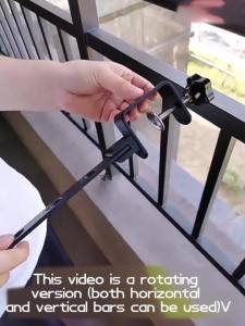Foldable Black Clothes Rack Clothes Hangers Wall Mounted Hanger Drying Rack SpaceSaving Aluminum Clothes Organization FR3032