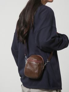 Retro Crossbody Phone Bag for Women Ins Street Style Mini Casual Single Shoulder Shell Bag Soft PU Leather Large Size