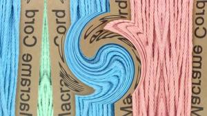Colorful 3mm Craft Rope 25m/82ft Yarn Knitting Rope with Cardboard for Home Decor Plant Hangers - Multicolor Crafts Rope