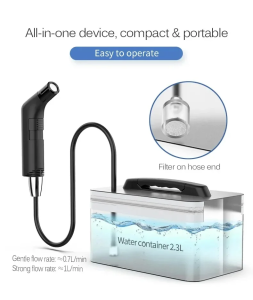 A Portable Electric Sitz Bath for Personal Hygiene Cleaning Rechargeable for Travel And Camping with a Shower Sprayer.