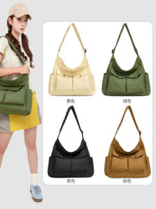 2025 New Waterproof Yoga Single Shoulder Bag Womens Crossbody Tote Bag Large Capacity Simple Commuting Handbag Travel Bag