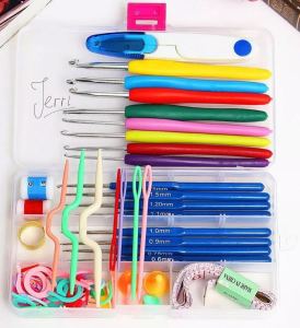 Tools - Bộ Dụng Cụ 57 Món Dùng Đan Móc Len Handmade Tự Làm - Bao Gồm 16 Kim Đan Móc Nhiều Kích Cỡ Khác Nhau Tiện Lợi