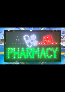 RAINBOW BRIDGE LED SIGNAGE PHARMACY  ( New-Small-Large) #SIZE: W48cm & W60cm BIG