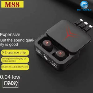 ♥100% sản phẩm gốc + Miễn phí vận chuyển♥2025 New M88 Bluetooth tương thích 5.3 Tai nghe không dây tai nghe điều khiển bằng cảm ứng Tai nghe chụp tai chơi Game âm thanh nổi HiFi Tai nghe giảm tiếng ồn