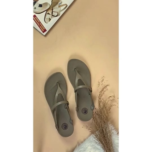 Sandal Jepit Wanita Sendal Teplek Wanita Kekinian Terbaru CAMOU SABINA Sandal Flat Ramping Fashion Perempuan Korea Tali Karet Silang Kasual