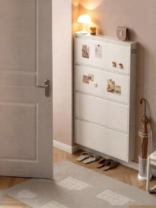 Space-Saving Wall-Mounted Steel Shoe Cabinet 12-15cm