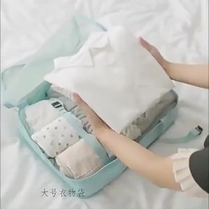 Bộ 7 Túi Đựng Đồ Du Lịch Chống Thấm Nước Bằng Polyester Túi Đựng Đồ Trong Vali Túi Đựng Quần Áo & Giày Dép Hệ Thống Đóng Gói Hành Lý Di Động