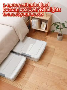 KUKI Under Bed Storage Box Large Capacity Clothes Organizer Space Saver for Bedroom Closet Home Organization