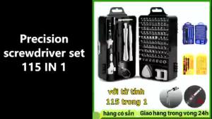Bộ tua vít mini 115 đa năng bằng thép hợp kim để sửa chữa điện thoại laptop camera máy tính