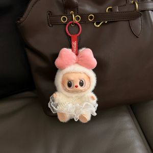 Labubu Princess Dress Clothes 15cm 17cm Universal Replacement Cotton Doll Headwear Party Sitting Sitting Trendy Toys