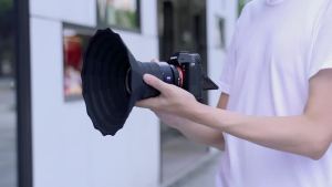 JJC | JJC Silicone Lens Hood Anti Reflective Camera Lens Hood for Diameter 73mm-88mm Lens DSLR Rubber Lens Hoods for Nikon Sony Fuji