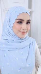 BAWAL SULAM INSTANT TAIBACK PRINTED 3D | TUDUNG BAWAL PRINTED SARUNG INSTANT SULAM TAIBACK