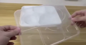 5 Components Bento Boxes With Lids | PP | White | Plastic Bento Box | Disposable