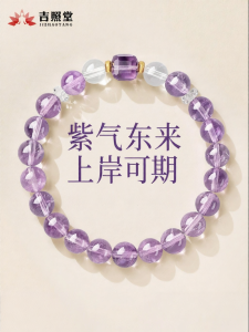 JIZHAOTANG | Purple Amethyst Bead Bracelet Gift for Her
