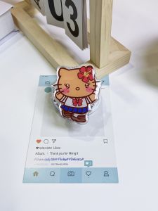 Sanrio | Sanrio Hello Kitty Magsafe Giá Đỡ Điện Thoại Từ Tính Có Thể Tháo Rời Giá Đỡ Hoạt Hình Dễ Thương Có Thể Gập Lại Cho iPhone Chất Liệu Acryl