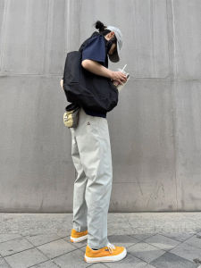 Mens Soft Shell Fleece Outdoor Casual Pants Spring Summer Triangle Label Quick Dry Workwear Straight Leg Loose Fit Fashionable