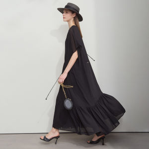 AMII | Romantic and Flounced Long Chiffon Shirt