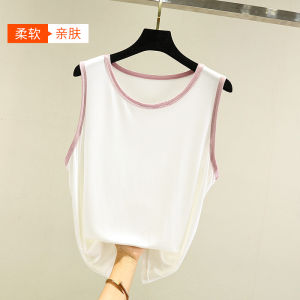 Áo Vest Modal Mùa Hè Mỏng Không Tay Thể Thao Mặc Ở Nhà Cỡ Lớn Rộng Rãi Thường Ngày Áo Thun Tay Ngắn Màu Trơn Đa Năng