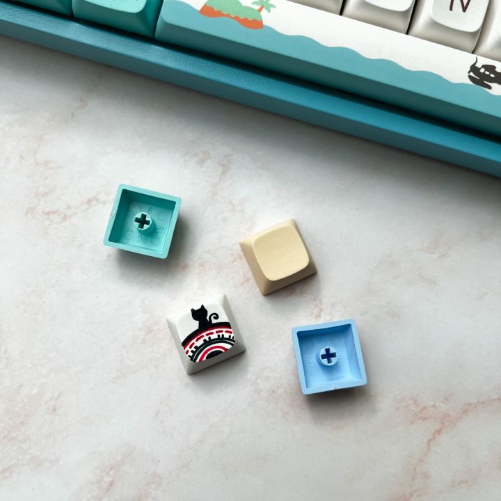 คีย์แคป ปุ่มกด ลายแมว งานเขียนมือ Paint Art Keycaps handmade artisan