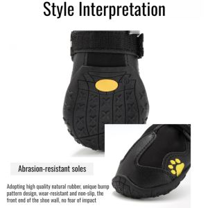 Outdoor Water Repellent Dog Shoes Outdoor Sports Anti-slip Shoes Home Pet Rubber Outdoor Shoes