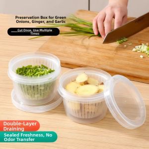 Herb and Spices Storage Box Water Draining