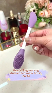 Double-Headed Silicone Facial Cleansing Brush Facial Skin Care Exfoliator Blackhead Pore Remover Massage Cleansing Beauty Tool