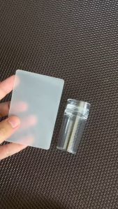 Clear Stamp Jelly Palet Besar Nail Art Sponge 1 Set Stamper Round Spons Ombre Set Gradiasi Manicure DIY Polish Kuku Cetakan Jiplak Stamping Tools Nailart French Tip Transparan Transfer Gambar Silicone Silikon Scraper