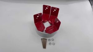 4PCS/SET Fire Extinguisher Mount Bracket Holder L Shape Metal Fire Extinguisher Wall Hanger