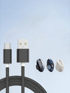Wireless Mouse Type-C Connection Data Cable for Progo Infiq XYH20 Alienware Asus Infamous IN9 Wolf Spider Titanium Rescue M7