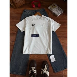 LIUBU | Cleanfit Grey Patchwork Print Mens Summer Tshirt