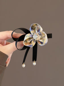 กิ๊บติดผมรูปดอกไม้ผูกโบว์ผีเสื้อสำหรับผู้หญิง กิ๊บติดผมด้านข้างแบบใหม่ปี 2024 ทรงปากเป็ด ทรงหน้าม้า กิ๊บติดผมสไตล์เกาหลี