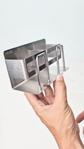 Kệ đựng bàn chải đánh răng 2 ngăn inox 304 Hobby home decor CD3M