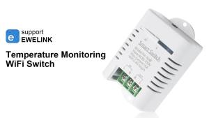 EWelink Smart TH16 Switch 16A Thermostat Temperature Monitoring WiFi Switch Wireless Control Compatible With Alexa Google Home