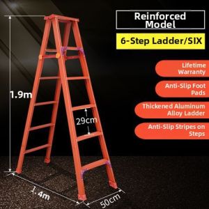 Wide Thick Folding Telescopic Home Engineering Double-sided Step Ladder