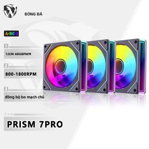 ICE Whale Lăng Kính 7 PRO ARGB 120mm PC Case Quạt Với Thiết Kế Gương Vô Cực 4PIN PWM Chịu Lực CPU Tản Nhiệt Tích Hợp Đồng Bộ Với Bo Mạch Chủ Chiếu Sáng