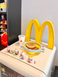 M Ji Small Night Lamp Living Room Bedroom Ambience Light Home Decorations and Accessories Childrens Room Decoration New Year McDonalds Gift