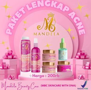 SKINCARE MBC MANDELA PAKET LENGKAP ACNE BPOM GLOWING