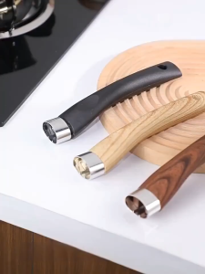 SDJZT Bakelite ด้ามหม้อกระทะป้องกันการลวกกระทะอเนกประสงค์อุปกรณ์ครัวถอดเปลี่ยนได้เบคไลท์