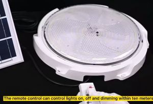 【24 hour ship】SOHO Solar Lights Buy 1 Take 1 With Solar Panel Solar Ceiling Light LED Indoor Flood Solar Indoor Lights For House Solar Light Waterproof Street Lamp With Remote Control Perfect for Yard Street Garden and Garage Energy Saving