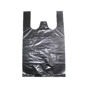 Bộ 50 Đen Dùng Một Lần Áo Vest Túi Đựng Rác Có Tay Cầm Để Vệ Sinh Gia Đình Nhà Bếp Vệ Sinh Phòng Khách 32X52Cm Túi Đựng Rác Bằng Nhựa