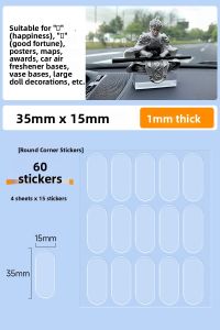 No-Trace Double-Sided Tape for Wall Hanging Photos Posters Fixed to Tile Walls Strong Adhesive Clear Tape Indoor Use Acrylic