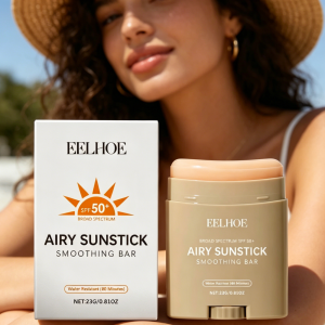 EELHOE | EELHOE Sun Protection Stick Effective Sun Block Prevent Dry Skin Refreshing Brightening Skin Tone Deep Hydrating Sunscreen Stick