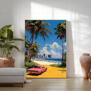 Bandai | H-hiroshi Nagai Artwork Painting Calligraphy High-Quality Cotton Canvas Poster Wall Art for Living Room Coffee House Decor