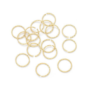 Gold Plated Copper Screw Ring Handmade Jewelry Accessories Bracelet Necklace Connector Open Twist Ring DIY Craft Supplies