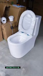 SORENTO SRTWC7614-RLERGONOMIC DESIGN ONE PIECE WATER CLOSET S-TRAP 200250MM WITH PP MATERIAL SOFT CLOSE TOILET SEAT COVER
